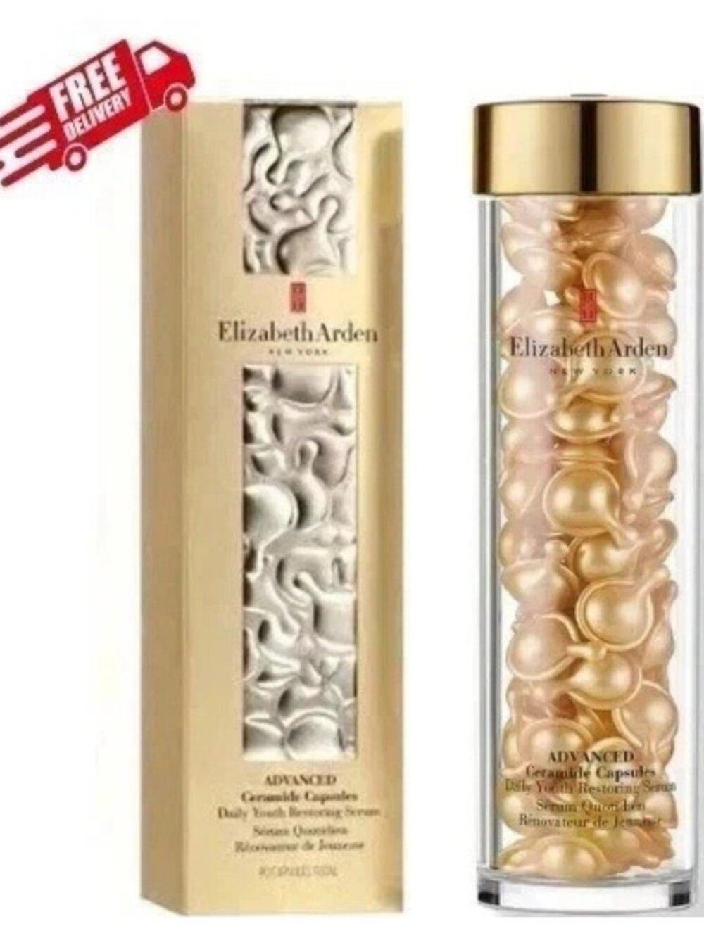 Elizabeth Arden Advanced Ceramide Daily Youth Restoring Serum 90 Capsules Free